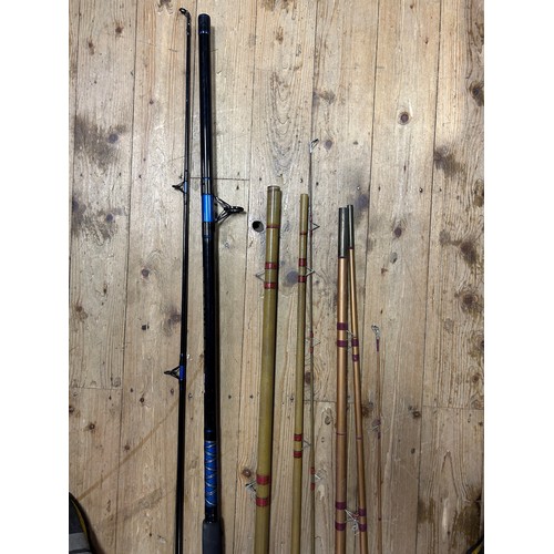 237 - Assorted fishing rods