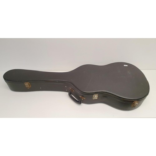 383 - An acoustic guitar, Yoshima, Model 3, with Spanish Guitar Centre London label, with carrying case