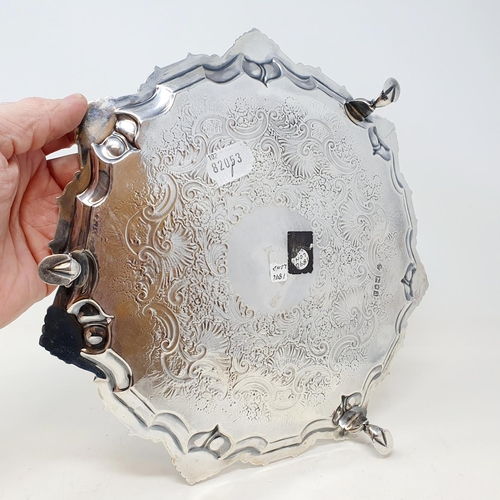 422 - A Victorian silver salver, London 1896, 21.43 ozt Provenance:  From a large single owner collection ... 