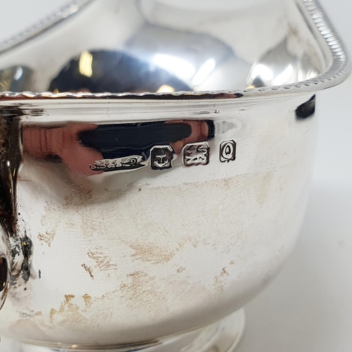 490 - A George VII silver sauce boat, Birmingham 1940, 2.9 ozt Provenance: From a large single owner colle... 