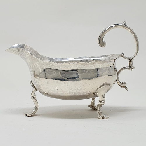 499 - An early George III silver sauce boat, London 1764, 2.54 ozt  Provenance:  From a large single owner... 