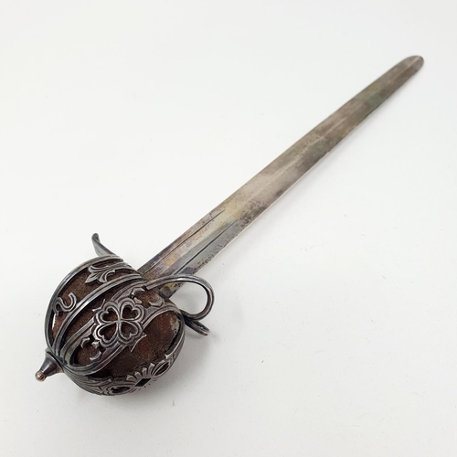 665 - A novelty silver letter opener, in the form of a Scottish Broadsword, Jamieson (Aberdeen), Edinburgh... 