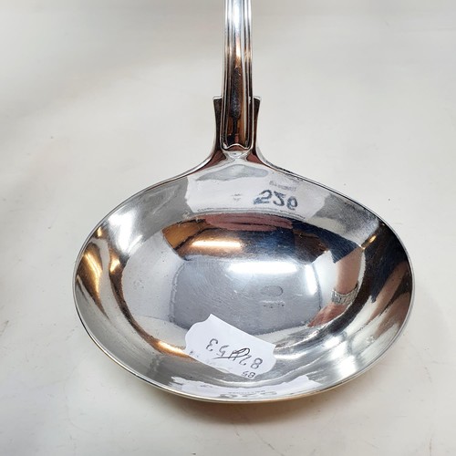 526 - A Victorian silver fiddle thread and shell patterned punch ladle, London 1848, 8.6 ozt   Provenance:... 