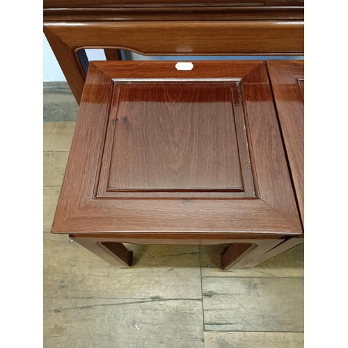 1320 - A Chinese nest of three tables, 78 cm wide