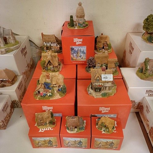 1021 - Assorted Lilliput Lane cottages, all boxed, (10)