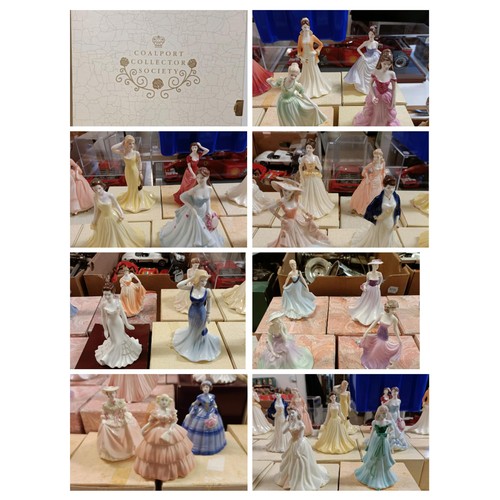 1052 - A Coalport Lady, Good Luck, and other Coalport Ladies, boxed (qty)