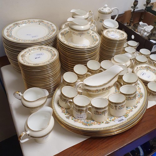 1000 - An extensive Aynsley Henley pattern part dinner and coffee service (qty)