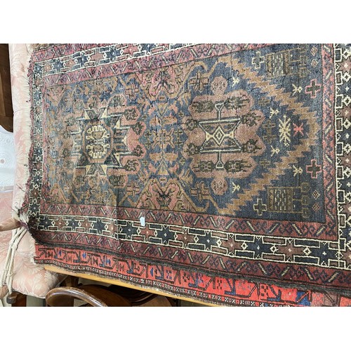 1335 - A Persian prayer rug, 104 x 60 cm  and for others, (5)