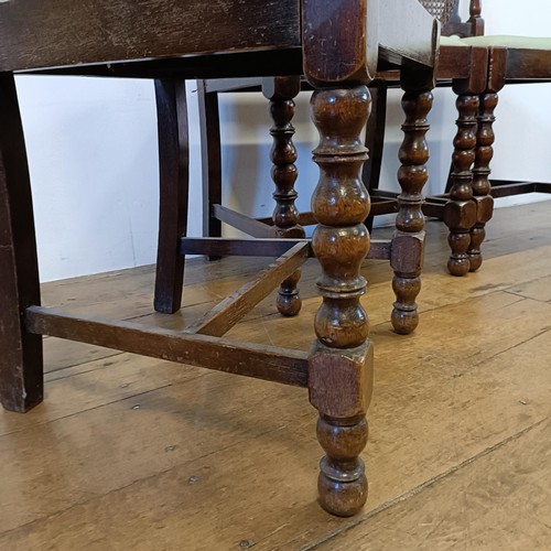 1220 - A set of four oak chairs, and assorted other chairs (14)