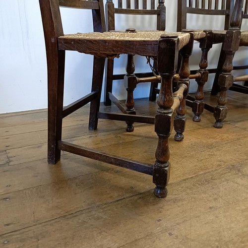 1220 - A set of four oak chairs, and assorted other chairs (14)