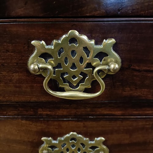 1250 - A 19th century mahogany bureau, 84 cm wide