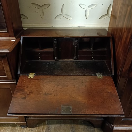 1250 - A 19th century mahogany bureau, 84 cm wide