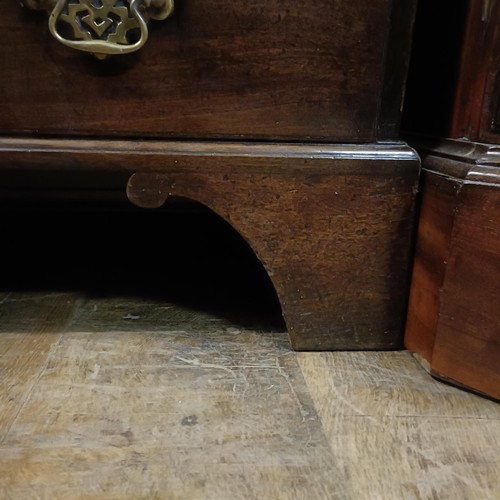 1250 - A 19th century mahogany bureau, 84 cm wide