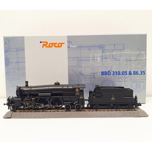 138 - A Roco HO gauge 2-6-4 locomotive and tender, No 63312, boxed  Provenance: From a vast single owner c... 