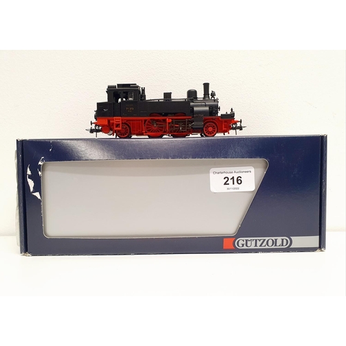 216 - A Gutzold HO gauge locomotive, No 37100, boxed  Provenance: From a vast single owner collection of O... 