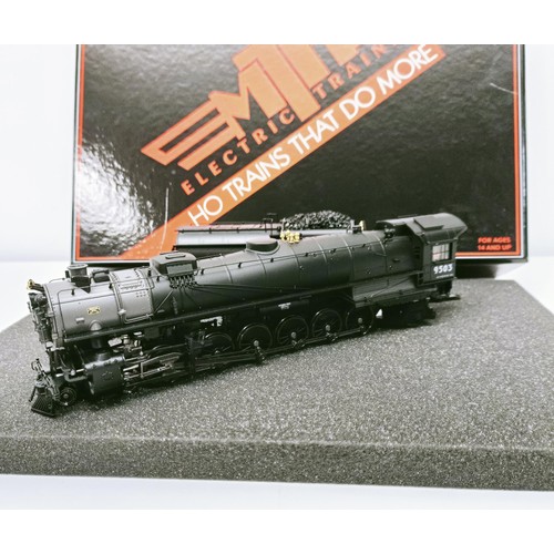 49 - A MTH HO gauge 4-12-2 locomotive and tender, No 9503, boxed  Provenance: From a vast single owner co...