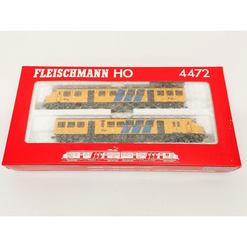 78 - A Fleischmann HO gauge two car train set, No 4472, boxed  Provenance: From a vast single owner colle... 