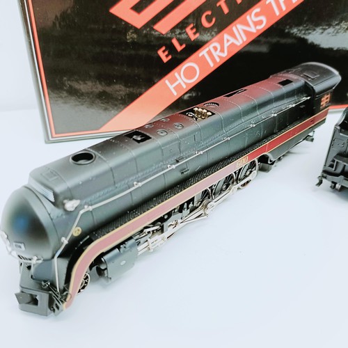 110 - A MTH HO gauge 4-8-4 locomotive and tender, No 80-3148-1, boxed Provenance: From a vast single owner... 