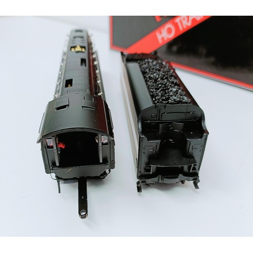 110 - A MTH HO gauge 4-8-4 locomotive and tender, No 80-3148-1, boxed Provenance: From a vast single owner... 