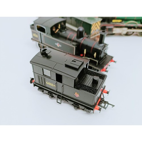 242 - A Hornby OO gauge 0-6-0 locomotive, No R2165B, boxed, and four OO gauge locomotives, and three tende... 