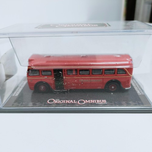 281 - Assorted die-cast buses, various makes and models, and large collection of empty boxes (10 boxes)  P... 