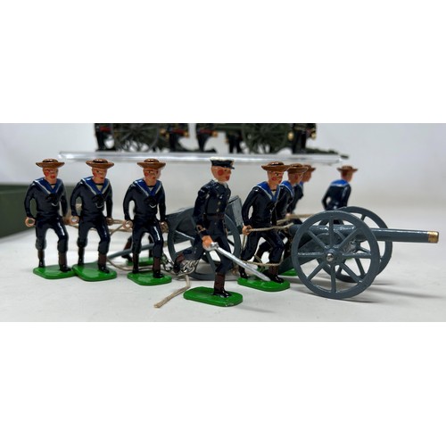 309 - A Britains type set, of Regiment with Artillery, and two other sets (3)