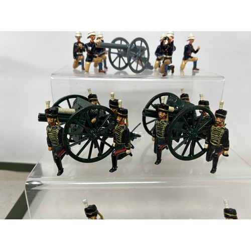 309 - A Britains type set, of Regiment with Artillery, and two other sets (3)