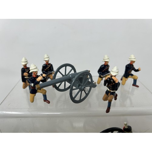 309 - A Britains type set, of Regiment with Artillery, and two other sets (3)