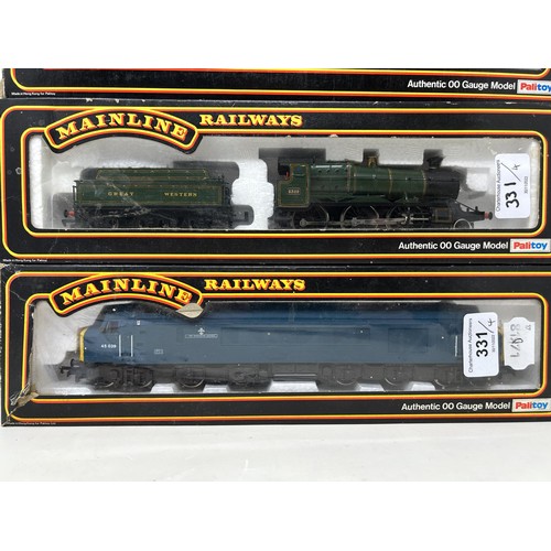 331 - A Palitoy Mainline Railways OO gauge 4-6-0 locomotives, No 37-065, No 37-051, No 37-058 and No 37-09... 