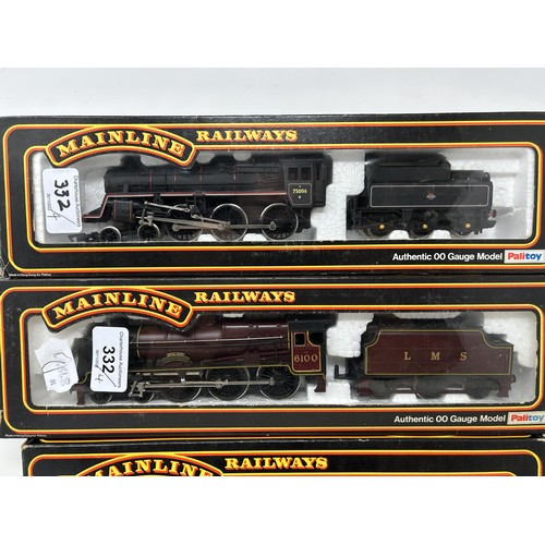 332 - A Palitoy Mainline Railways OO gauge locomotive, No 37-073, No 37-064, No 37-052 and No 37-060, all ... 