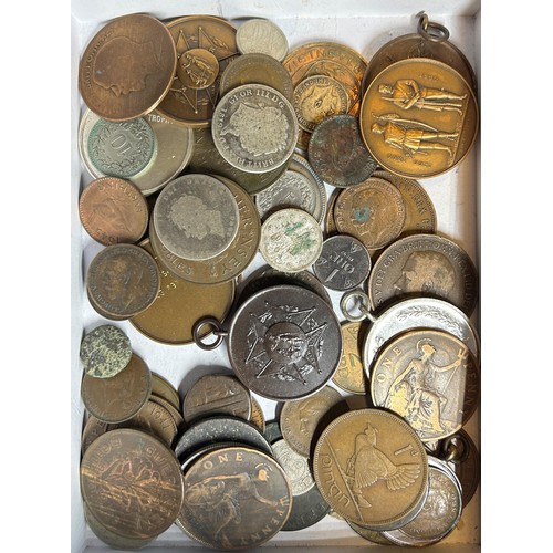 632 - Two Queen Victoria crowns, 1889 and 1890, a double florin, 1890, other assorted coins and a small gr... 