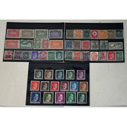 A Collection Of German Third Reich Postage Cards And Stamps