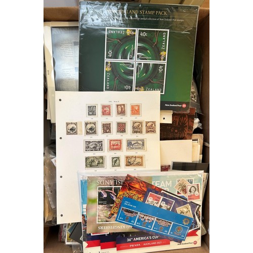 680 - A large group of assorted world stamps, presentation packs, first day covers, and other related item... 