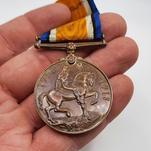 466 - A rare British Bronze War medal, named to 274 Labr A Kaplan Jewish LC, and a Jewish Labour Corps bad... 