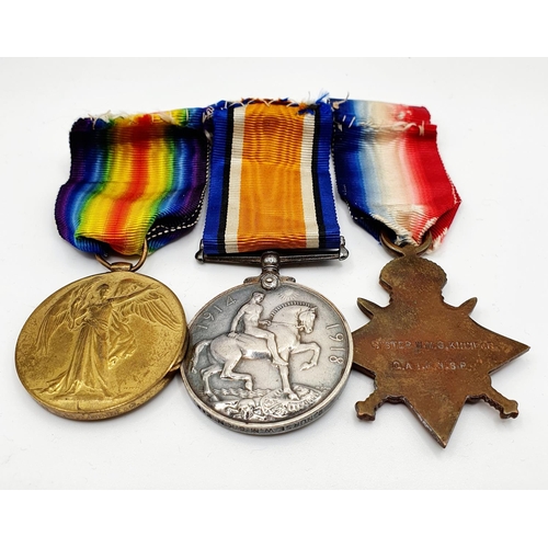 472 - A 1914-15 Star trio, awarded to Sister W M G Kinnear, QAIMNSR, and a nursing medal  Provenance: From... 