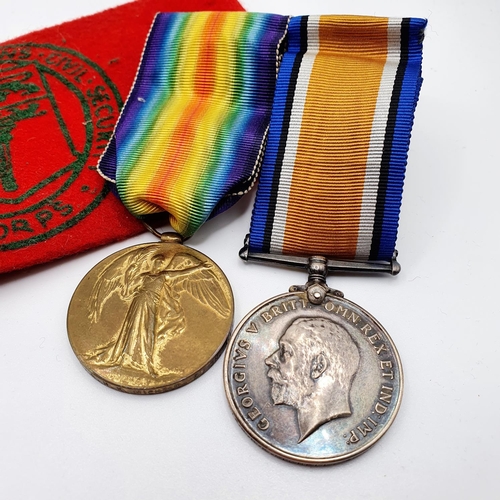 488 - A British War medal, and Victory medal pair, awarded to 4824 Pte R H K Michell, 50 BN AIF, with a Sa... 