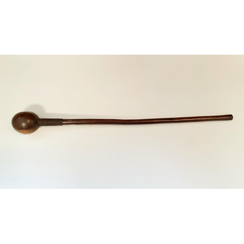 523 - An African lignum vitae knobkerry, 70 cm