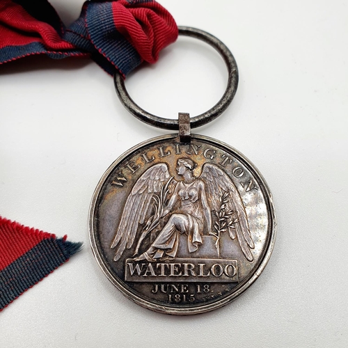 538 - A Waterloo medal, awarded to Major George Evatt 55th Foot
Note: Major Evatt was the only member of t... 