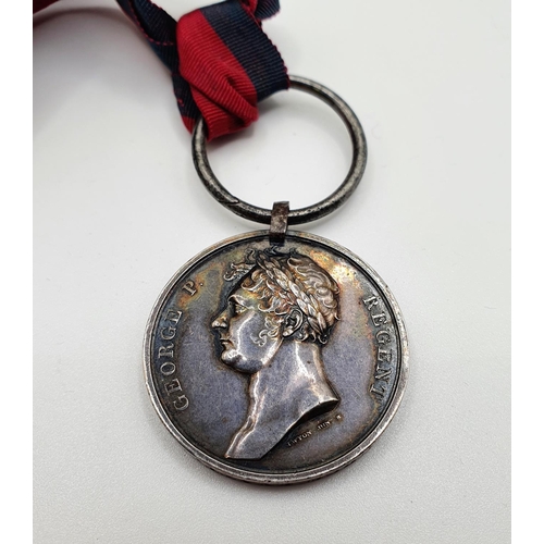 538 - A Waterloo medal, awarded to Major George Evatt 55th Foot
Note: Major Evatt was the only member of t... 