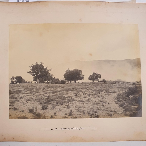 541 - An album of late 19th century monochrome photographs, the Tochi Valley Expedition, the inside front ... 