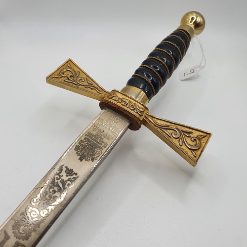 570 - ***Regretfully Withdrawn***A Masonic ceremonial Knights Templar sword by Wilkinson