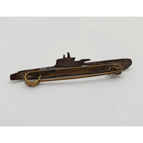 596 - An unusual submarine brooch SOCA, Longstaff (Reginald), Submarine Command, 1 vol.