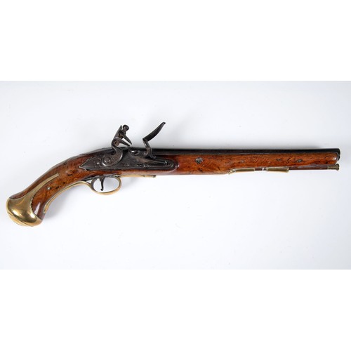 552 - A George III Tower flintlock pistol, the 30.5 cm barrel having a breech with proof stamps, the lock ... 