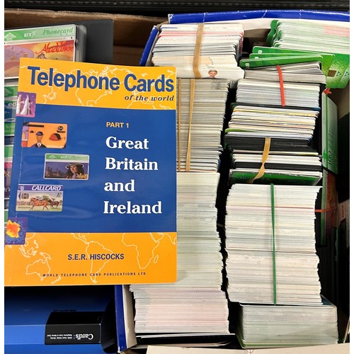 1084 - A large collection of phone cards, and related books (qty)