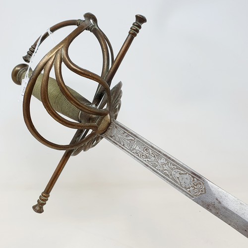 599 - ***Regretfully Withdrawn***A sword, with a pierced handguard, 95 cm