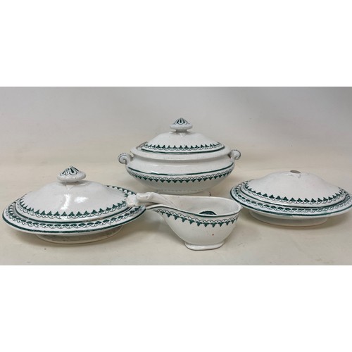 650 - A Copeland china dolls part dinner service, a child's tea set decorated pandas, set of six tea bowls... 