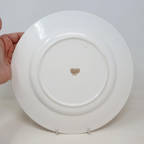 616 - A White Star Line porcelain plate, the back marked Stonier & Co Ltd, Liverpool, 3/1912, 27.5 cm diam... 