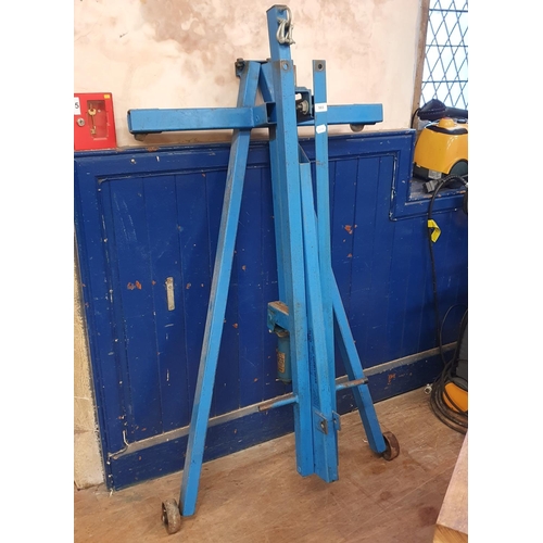 503 - An Intec Hydrahoist 500kg blue painted engine hoist
Note: From a deceased estate, being sold without... 