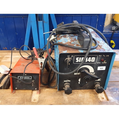 505 - A SIP 140 welder, some loss of paintwork
Note: From a deceased estate, being sold without reserve