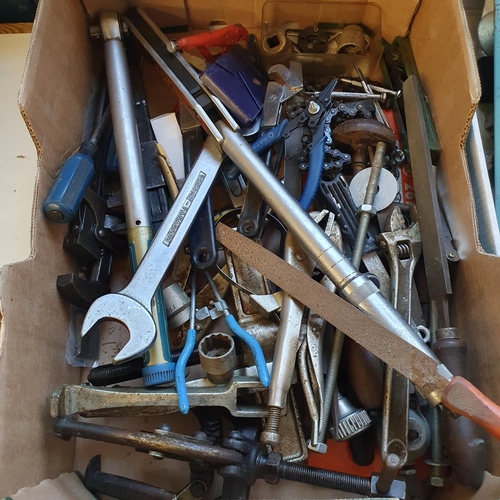 514 - Assorted hand and other tools (2 boxes)  Note: From a deceased estate, being sold without reserve